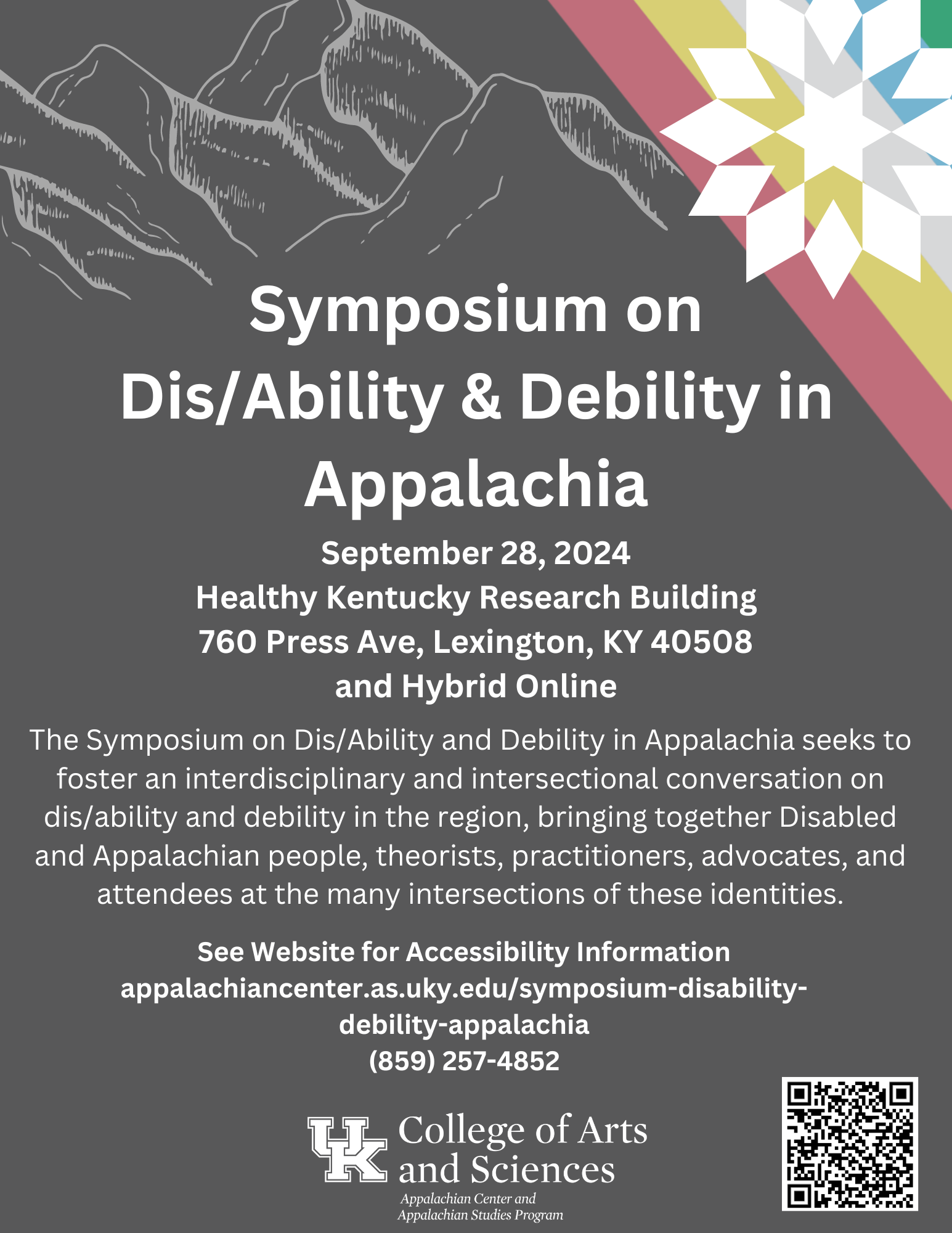 Symposium on Dis/Ability &amp; Debility in Appalachia Poster