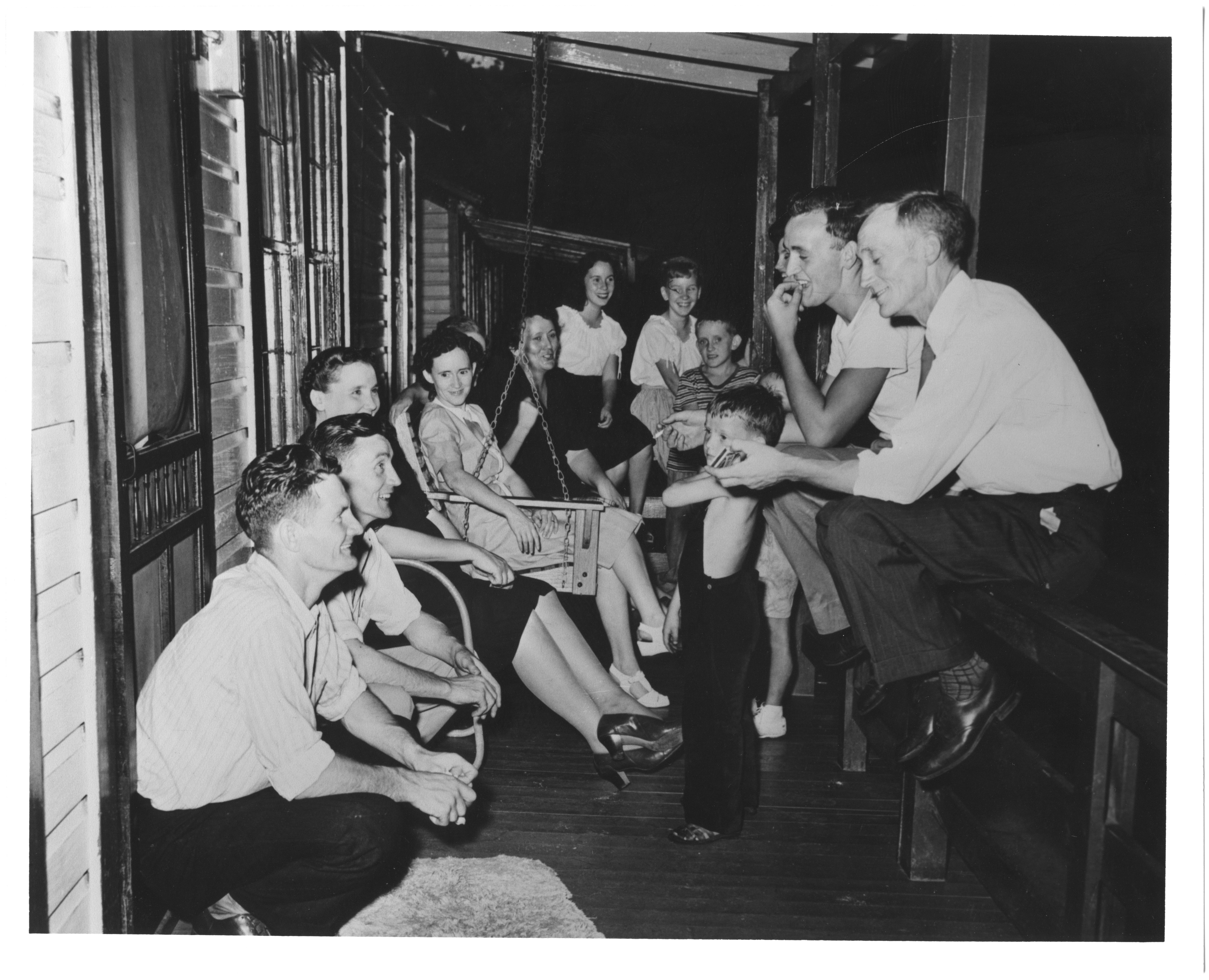 Front porch of Harry Fain, 1946