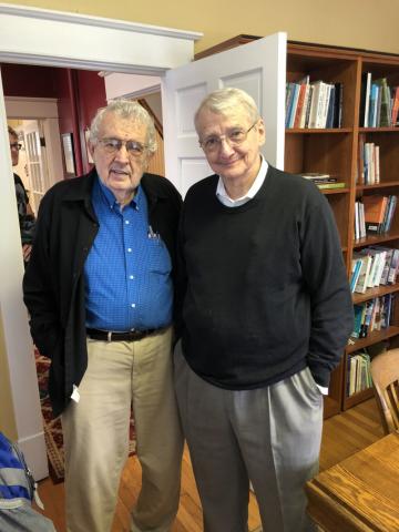 Former Director Herbert Reid with Scholar-in-Residence Gurney Norman