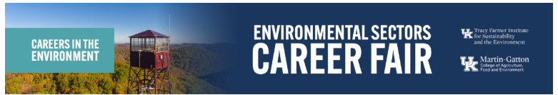 decorative banner for Environmental Sectors Career Fair