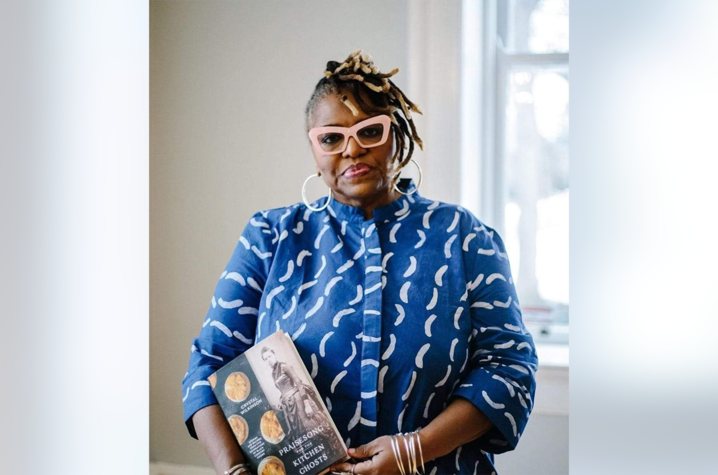 photo of Crystal Wilkinson holding book